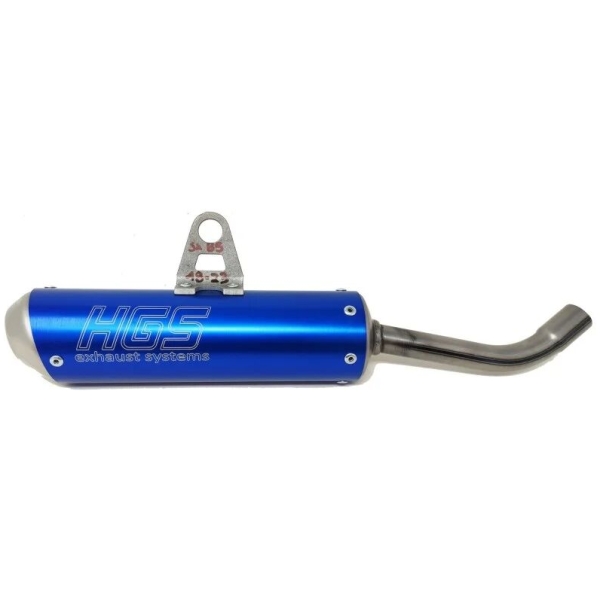 SSB MX SILENCER ALU BLUE / STEEL END CAP