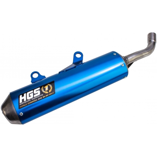 SSB ENDURO SILENCER ALU BLUE / STEEL END CAP