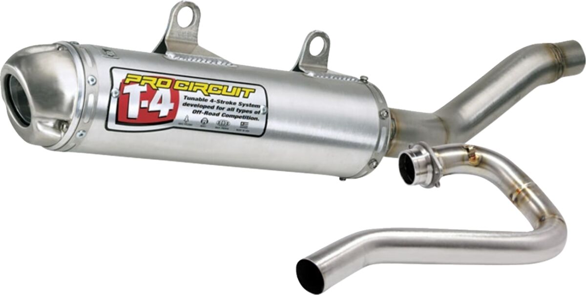 EXHAUST SYSTEM T-4 STAINLESS ALUMINIUM ATV
