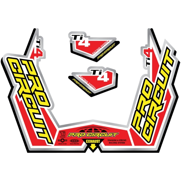 DECAL LOGO STICKER KIT Ti-4 GP