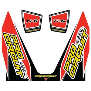 DECAL LOGO STICKER KIT TI-6 DUAL