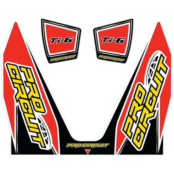DECAL LOGO STICKER KIT TI-6 DUAL