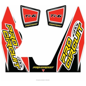 DECAL LOGO STICKER KIT TI-6 DUAL