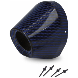 Blue Carbon Fiber End-Cap