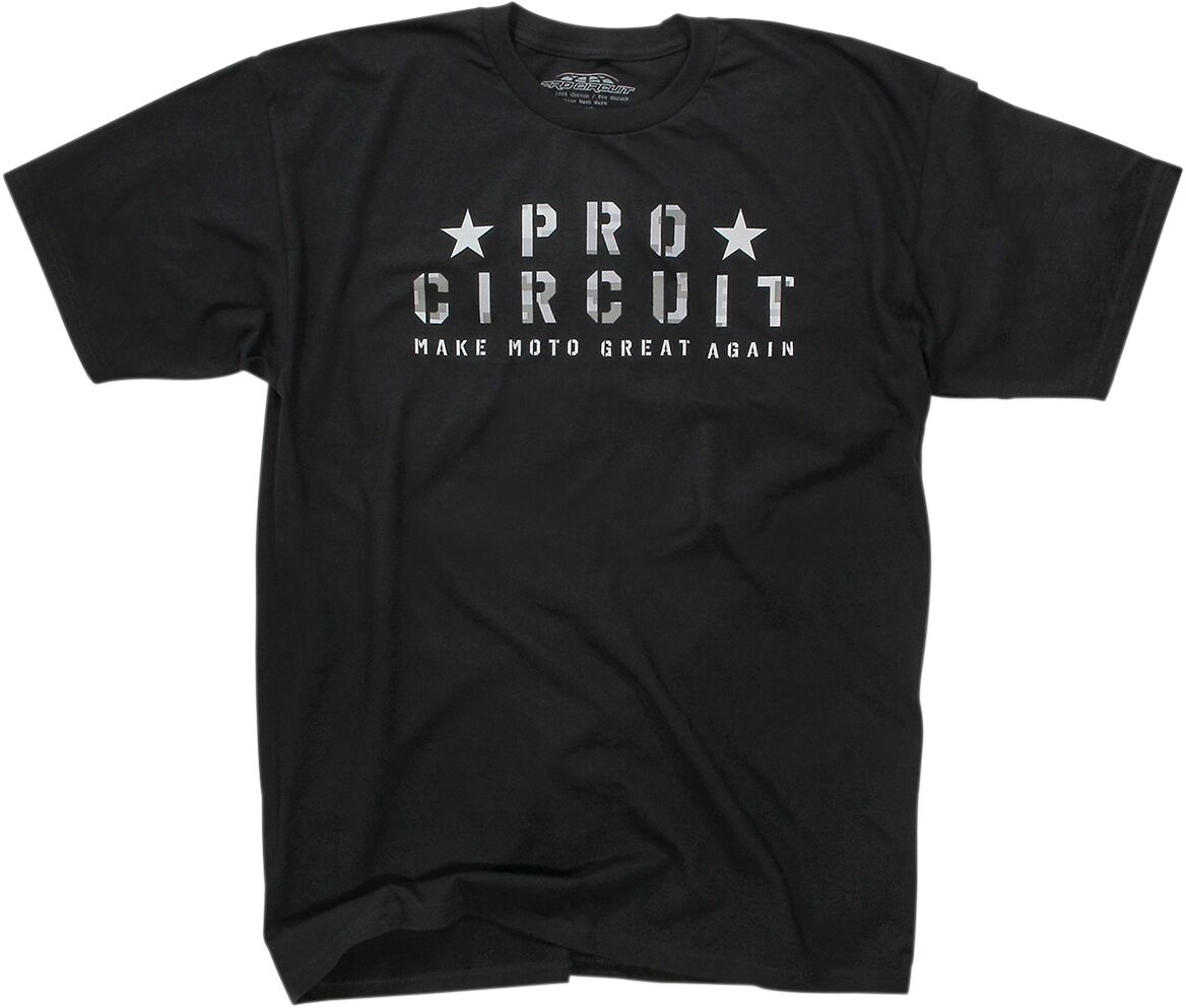 T-SHIRT PC-FLAG BLACK SM