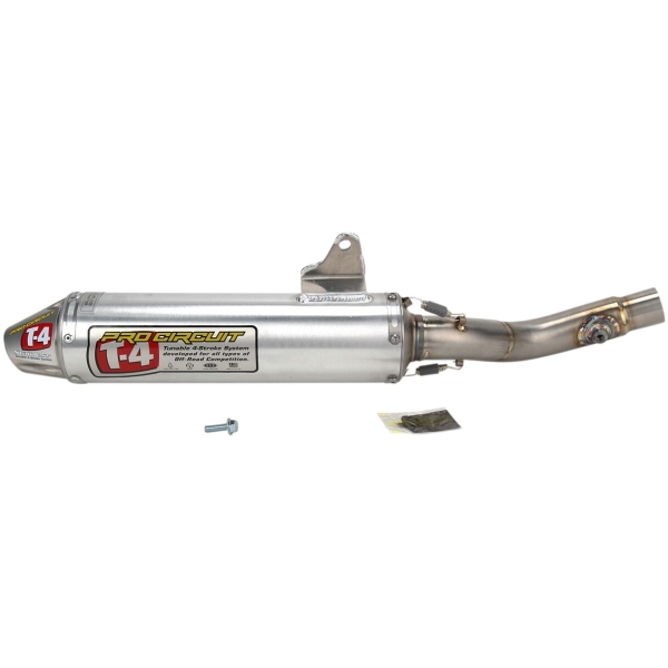 SLIP-ON MUFFLER/SILENCER T-4 STAINLESS ALUMINIUM