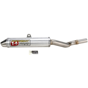 SLIP-ON MUFFLER/SILENCER T-4 STAINLESS ALUMINIUM