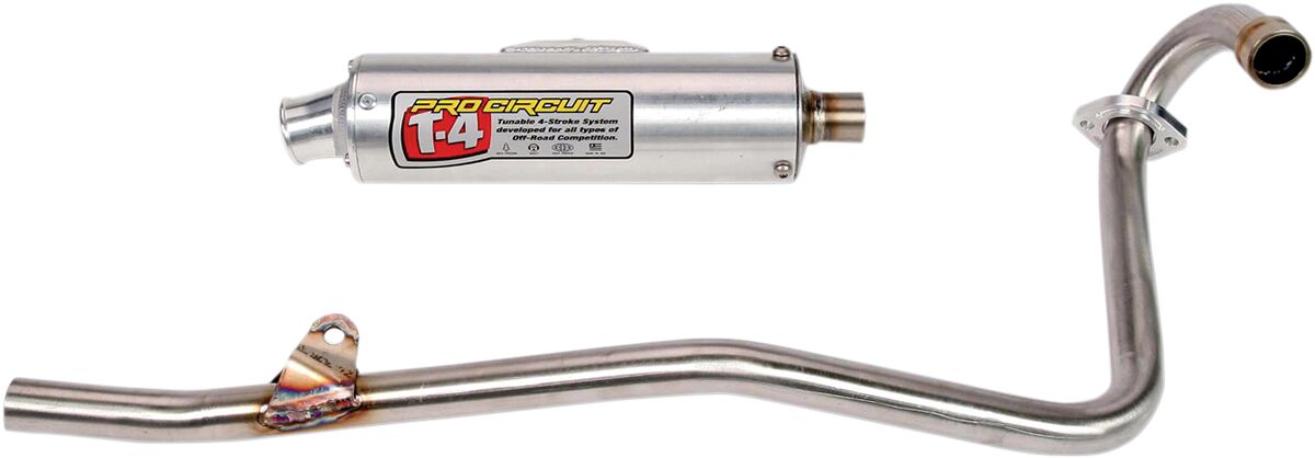 EXHAUST SYSTEM T-4 STAINLESS ALUMINIUM ATV