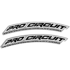FRONT FENDER DECAL BLACK