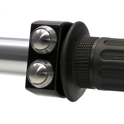 mo-SWITCH 2 PUSH-BUTTON 22 MM BLACK HOUSING / STAINLESS STEEL BUTTONS - MOTOGADGET