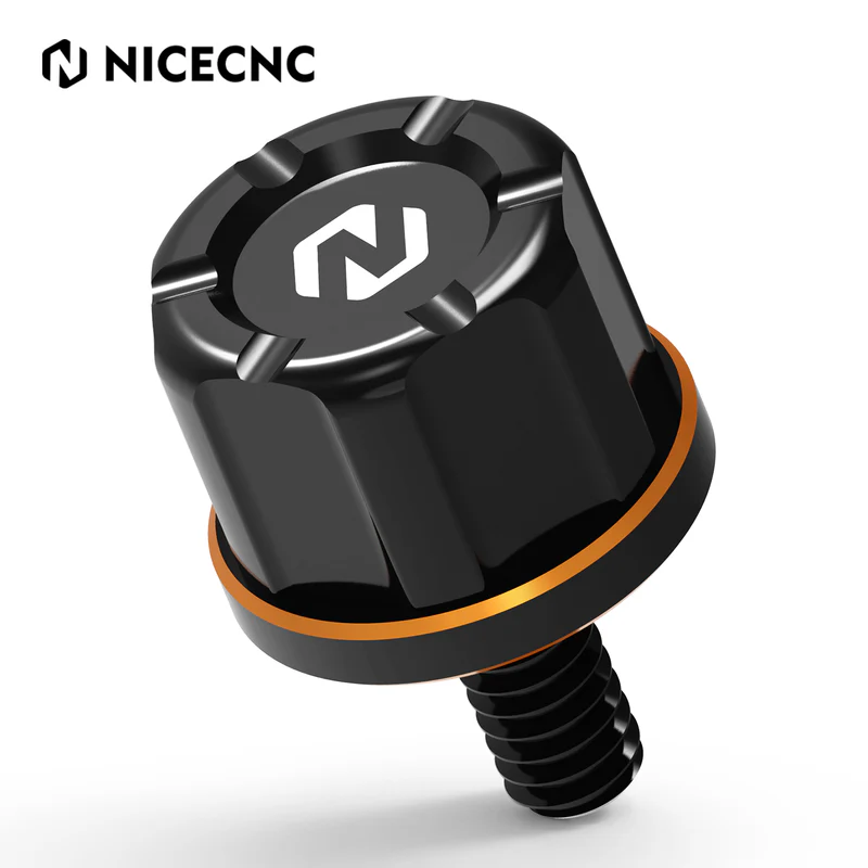 Rear Seat Bolt Screw Orange/Svart - HD