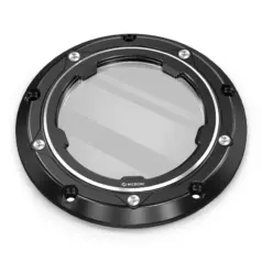 Clear Twincam Derby cover Svart/ Contrast