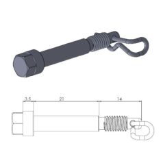 BRAKE PAD PIN OEM REPLACEMENT - MOTO-MASTER