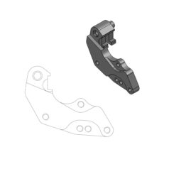 BRAKE CALIPER RELOCATE BRACKET DAKAR 298mm - MOTO-MASTER