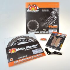 BRAKE KIT FLAME FLOATING DISC 270 MM, BRAKE PADS, RELOCATE BRACKET - MOTO-MASTER