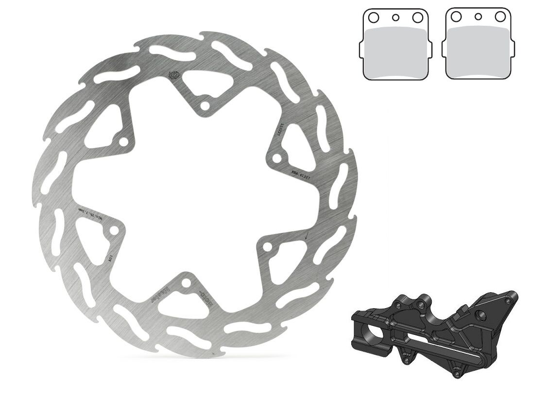 BRAKE KIT OVERSIZE 240mm REAR - MOTO-MASTER