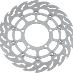 BRAKE ROTOR FLOATING FLAME FLAMED BLACK - MOTO-MASTER