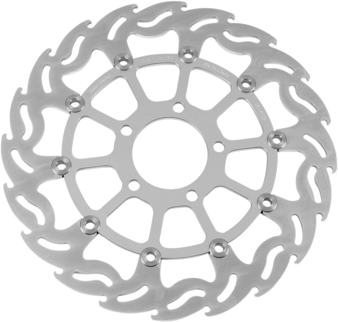 BRAKE ROTOR FLOATING FLAME BLACK - MOTO-MASTER