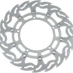 BRAKE ROTOR FLOATING FLAME FLAMED BLACK - MOTO-MASTER