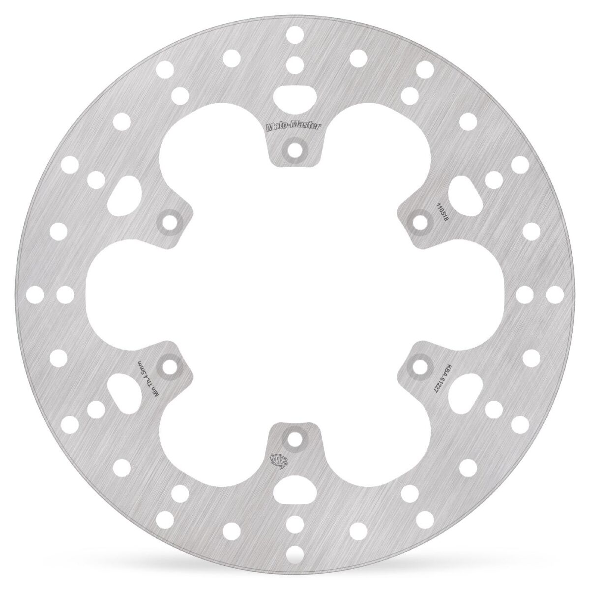 BRAKE ROTOR FIXED HALO ROUND NATURAL - MOTO-MASTER