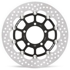 BRAKE ROTOR FLOATING HALO ROUND BLACK - MOTO-MASTER