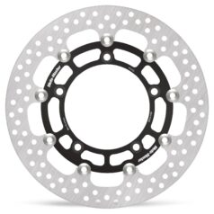 BRAKE ROTOR FLOATING HALO ROUND BLACK - MOTO-MASTER