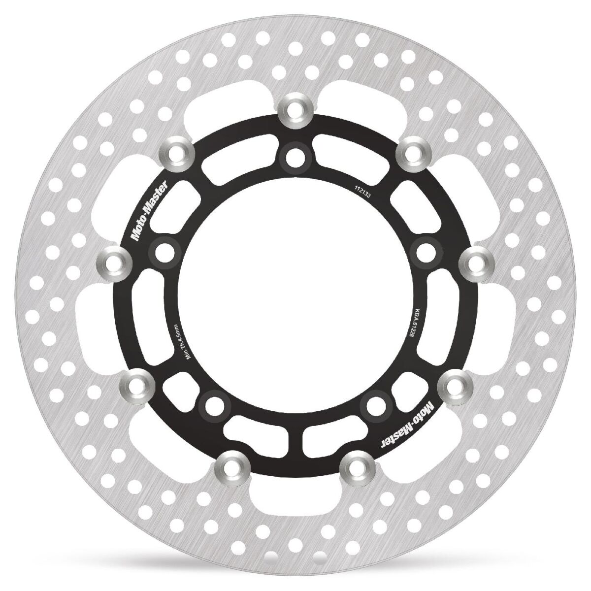 BRAKE ROTOR FLOATING HALO ROUND BLACK - MOTO-MASTER