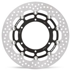 BRAKE ROTOR FLOATING HALO ROUND BLACK - MOTO-MASTER