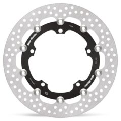 BRAKE ROTOR FLOATING HALO ROUND BLACK - MOTO-MASTER
