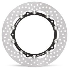 BRAKE ROTOR FLOATING HALO ROUND BLACK - MOTO-MASTER