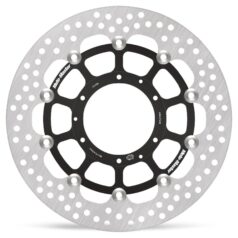BRAKE ROTOR FLOATING HALO ROUND BLACK - MOTO-MASTER