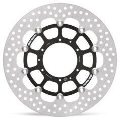 BRAKE ROTOR FLOATING HALO ROUND BLACK - MOTO-MASTER