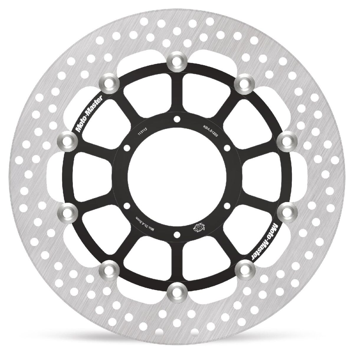 BRAKE ROTOR FLOATING HALO ROUND BLACK - MOTO-MASTER