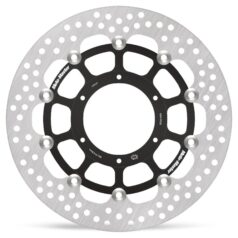 BRAKE ROTOR FLOATING HALO ROUND BLACK - MOTO-MASTER