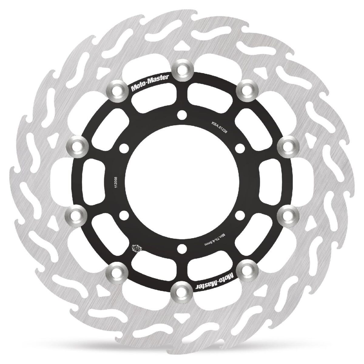 BRAKE ROTOR FLOATING FLAME BLACK - MOTO-MASTER