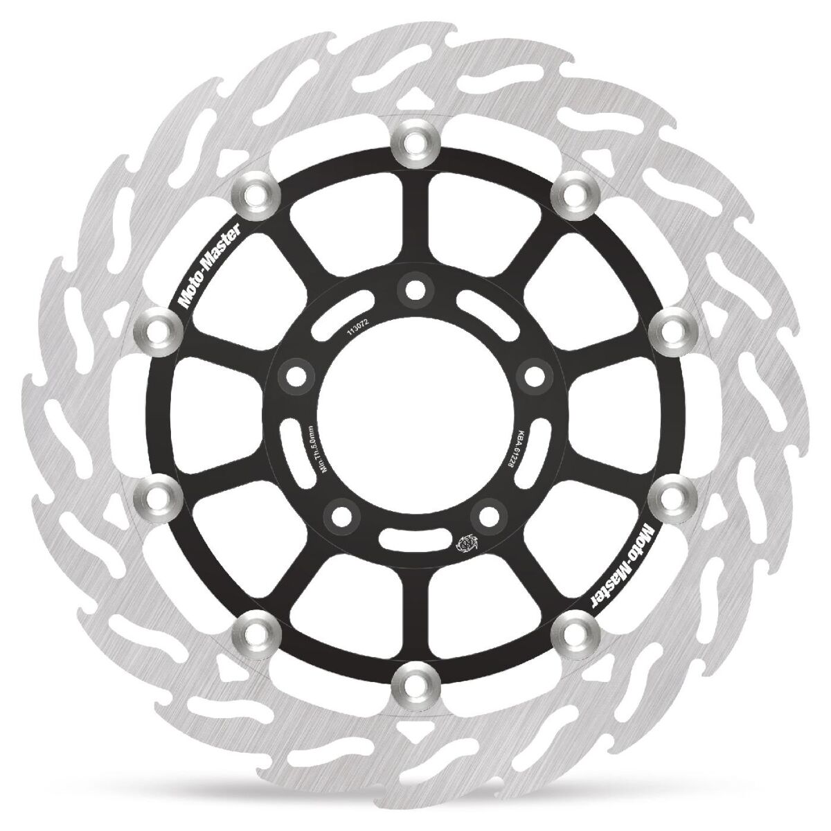 BRAKE ROTOR FLOATING FLAME BLACK - MOTO-MASTER