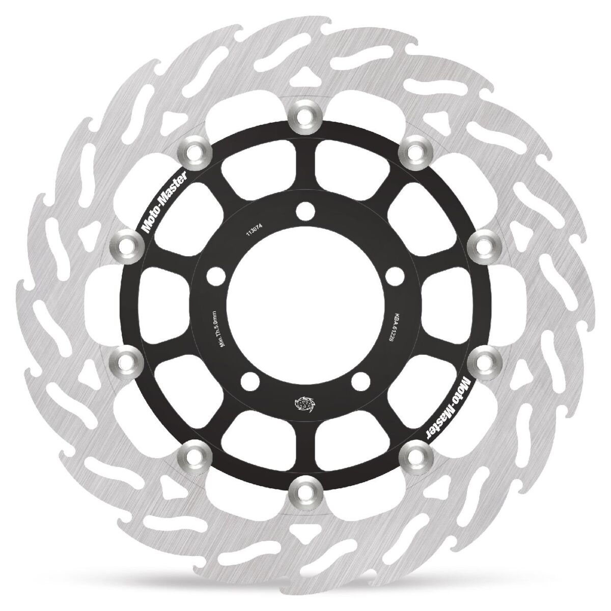 BRAKE ROTOR FLOATING FLAME BLACK - MOTO-MASTER
