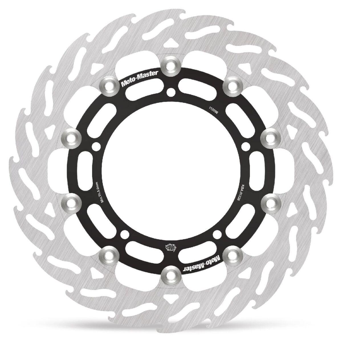 BRAKE ROTOR FLOATING FLAME BLACK - MOTO-MASTER