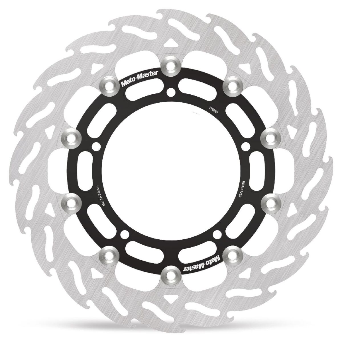 BRAKE ROTOR FLOATING FLAME BLACK - MOTO-MASTER