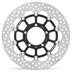 BRAKE ROTOR FLOATING HALO ROUND BLACK - MOTO-MASTER