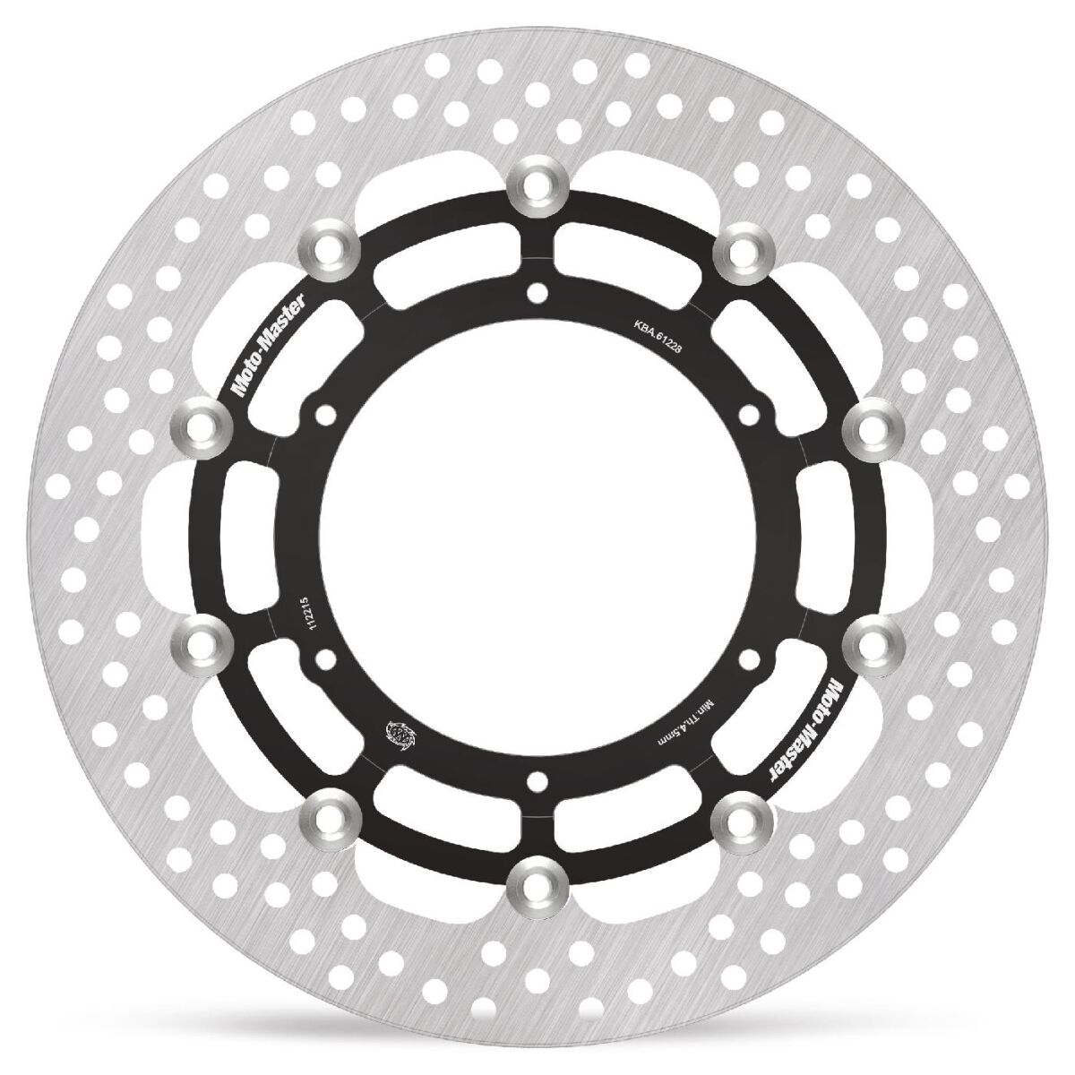 BRAKE ROTOR FLOATING HALO ROUND BLACK - MOTO-MASTER