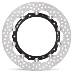 BRAKE ROTOR FLOATING HALO ROUND BLACK - MOTO-MASTER