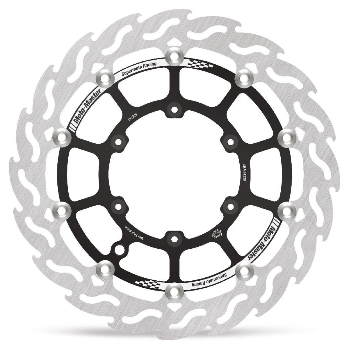 BRAKE ROTOR FLOATING FLAME BLACK - MOTO-MASTER