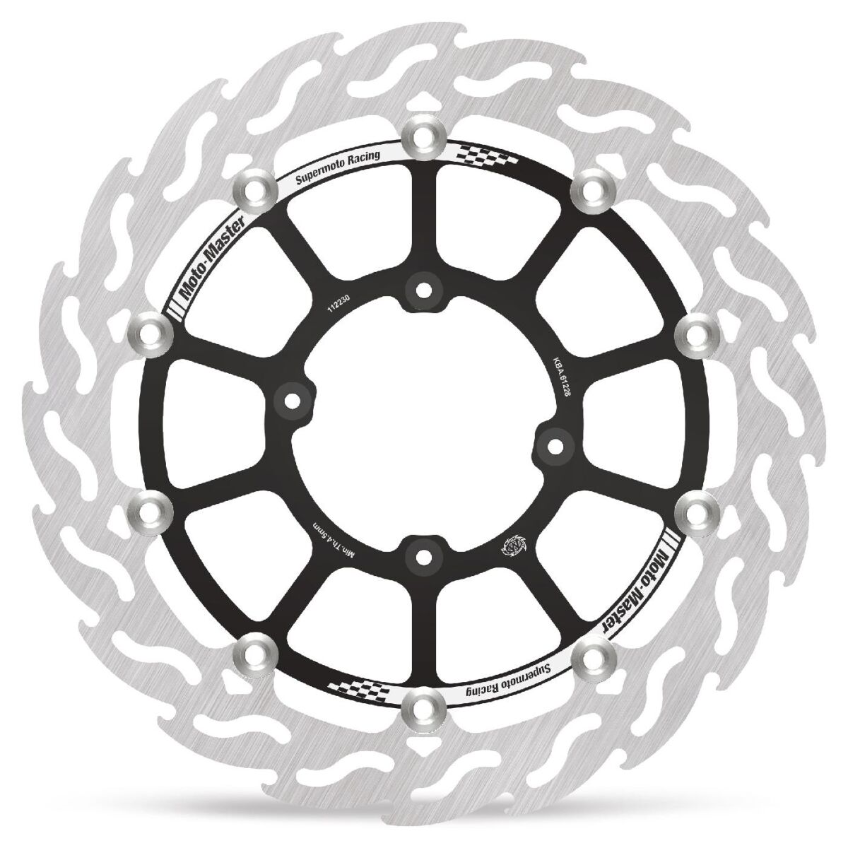 BRAKE ROTOR FLOATING FLAME BLACK - MOTO-MASTER