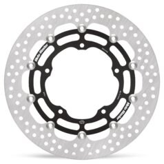 BRAKE ROTOR FLOATING HALO ROUND BLACK - MOTO-MASTER