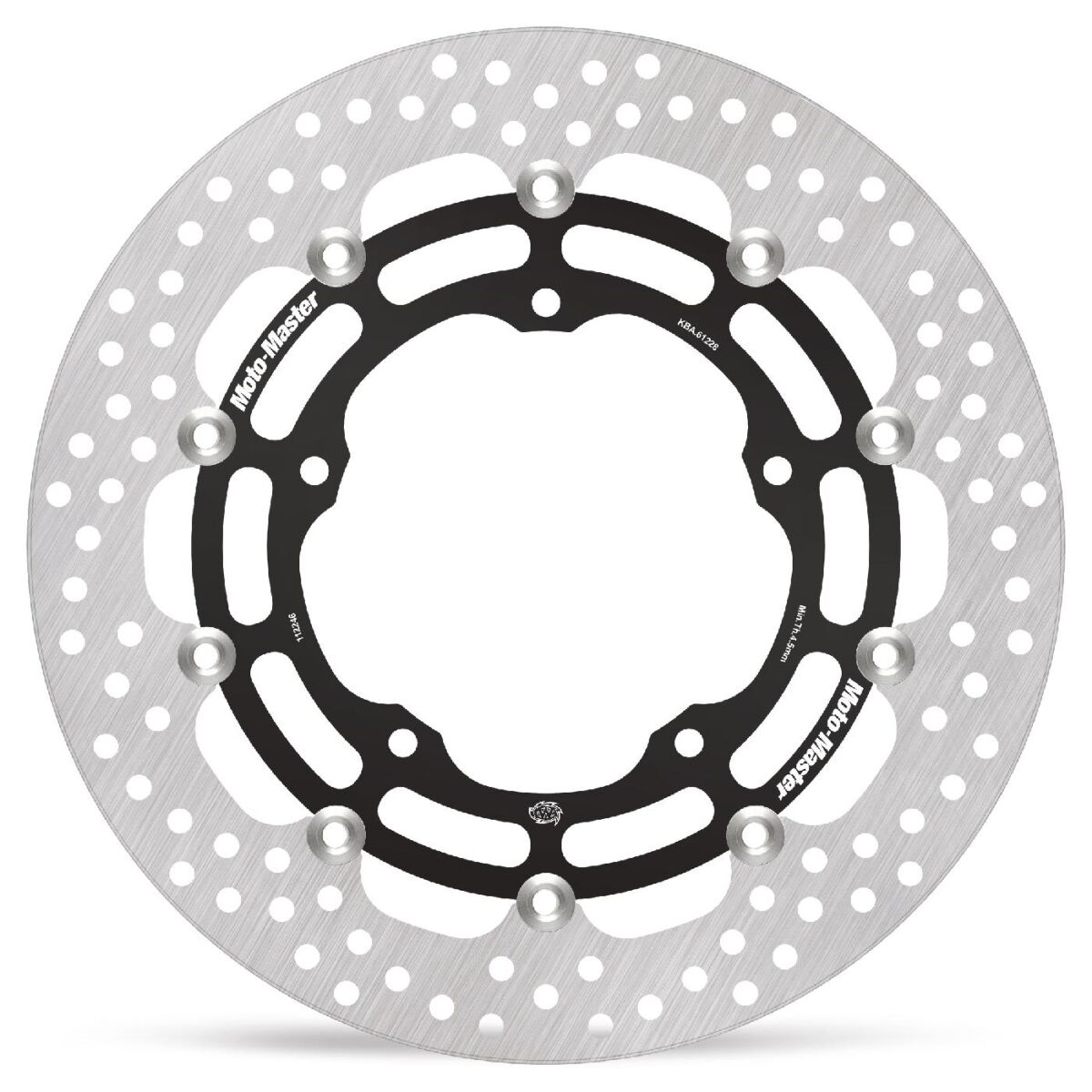 BRAKE ROTOR FLOATING HALO ROUND BLACK - MOTO-MASTER