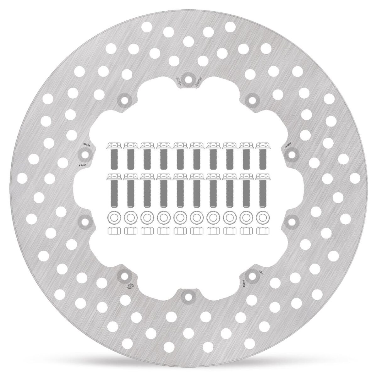 BRAKE ROTOR FLOATING HALO ROUND NATURAL - MOTO-MASTER