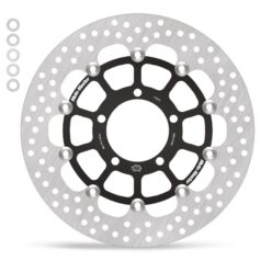 BRAKE ROTOR FLOATING HALO ROUND BLACK - MOTO-MASTER