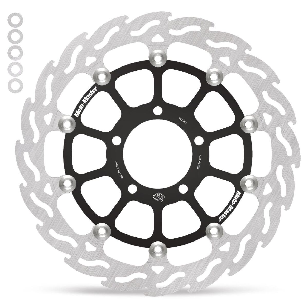 BRAKE ROTOR FLOATING FLAME BLACK - MOTO-MASTER