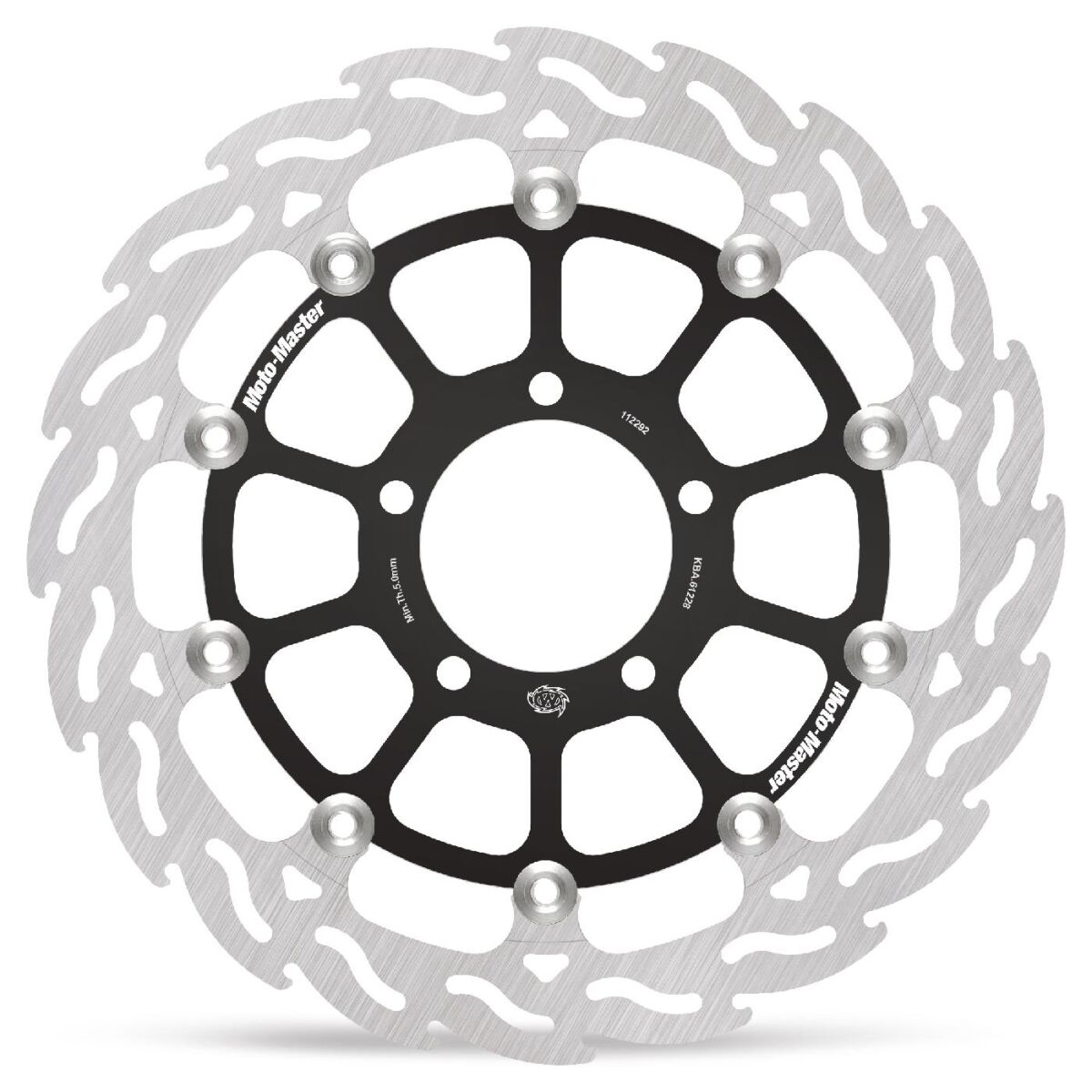 BRAKE ROTOR FLOATING FLAME BLACK - MOTO-MASTER